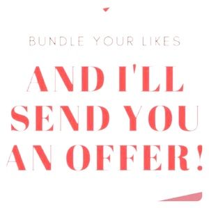 Bundle your like for private offer 🤗🤗🤗🤗